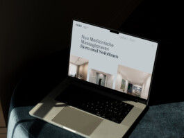 Corporate Design und Website \n Nuu Medizinische Massage, \n realisiert im Rahmen der Agentur Noord 