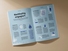 Layout Kundenmagazin Zürcher Kantonalbank,\n realisiert im Rahmen der Agentur Crafft 